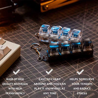 Mini Fidget Keyboard keychain